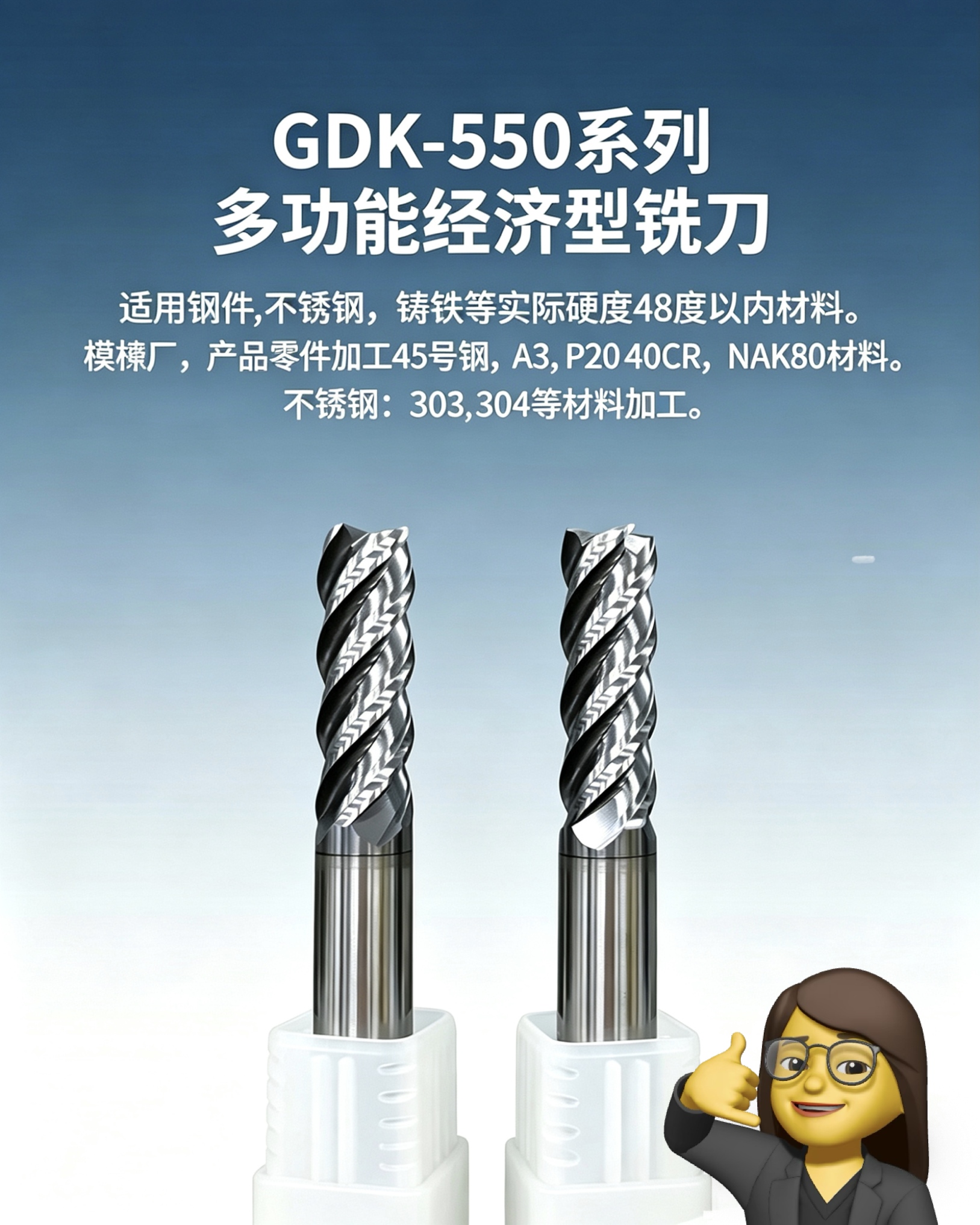 GDK-550系列 多功能经济型铣刀